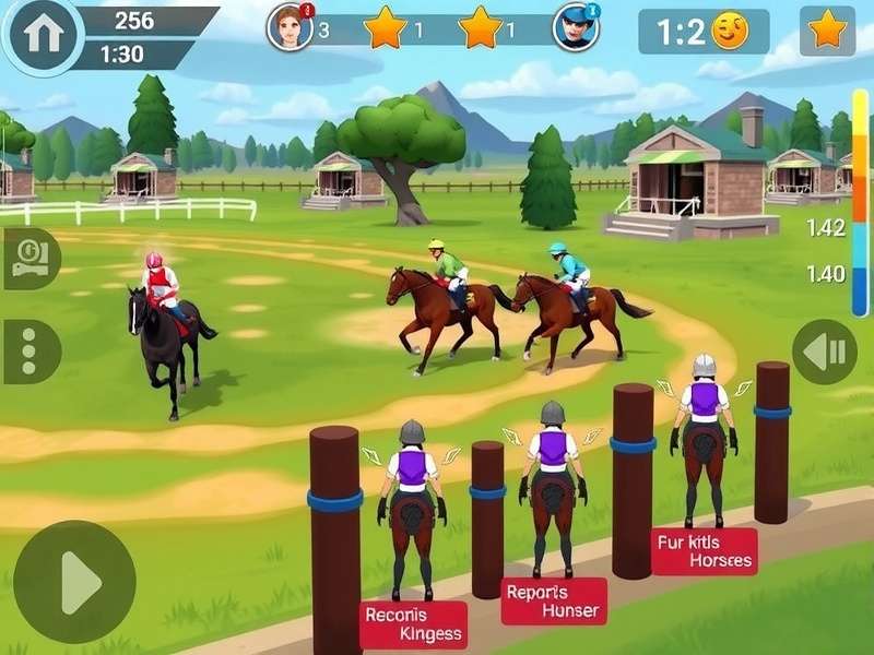 Gallop Legend customization options showing horse and jockey outfits