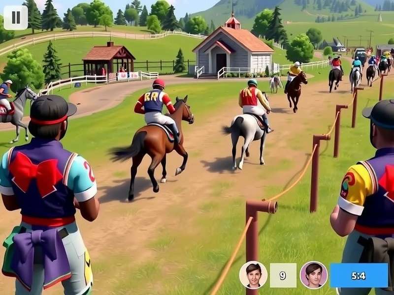 Gallop Legend community event showing players interacting